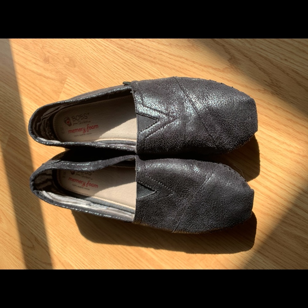 Bobs black leather 8.5